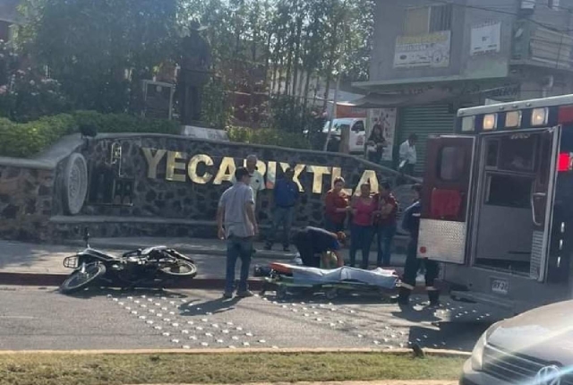 Un motociclista fue atacado a tiros en Yecapixtla