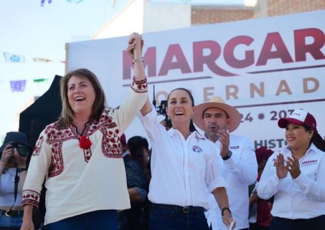 &#039;Margarita será la primera y la mejor gobernadora de la historia de Morelos&#039;: Claudia Sheinbaum