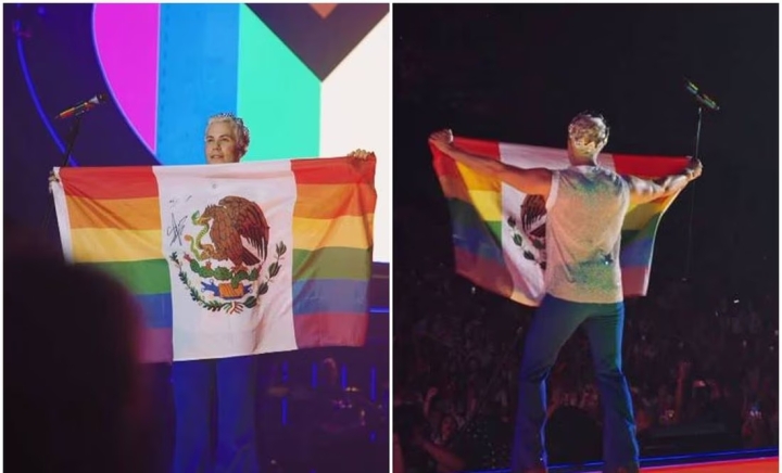 Tunden a Christian Chávez por mostrar bandera mexicana con arcoiris LGBTQ+
