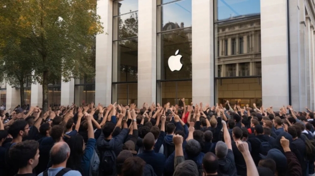 Empleados de Apple en huelga: La lucha sindical llega a Maryland