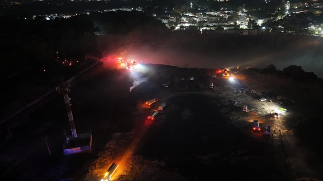 Informa Gobierno de Jiutepec sobre el incendio en exmina de Tezontepec