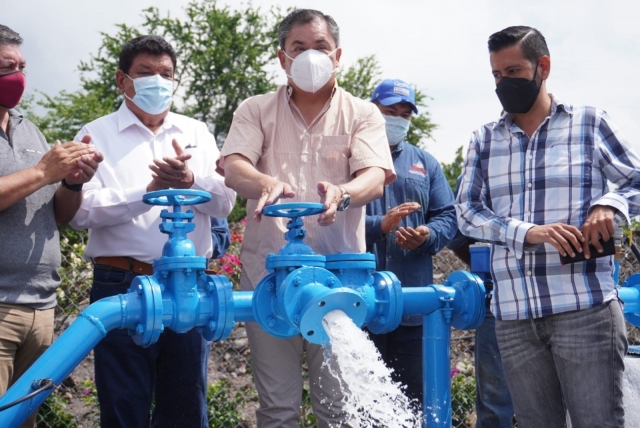 Pone en operación alcalde de Jiutepec nuevo pozo de agua