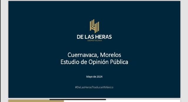 De Las Heras hizo públicas las gráficas de su encuesta.