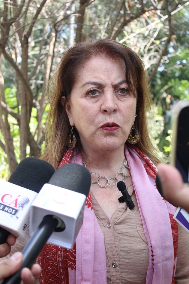 Margarita González Saravia, en entrevista tras participar en el foro “Diálogos por la transformación: Cultura en Morelos”. 