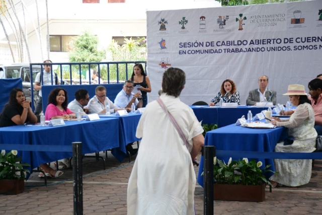 Cabildos abiertos en Cuernavaca, ejemplo de alta participación, atención ciudadana inmediata y de libertad de expresión