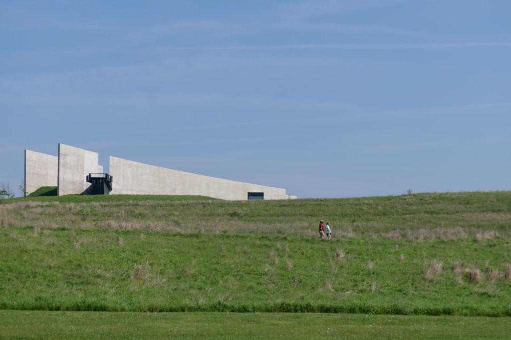 El homenaje al vuelo 93 en el sitio donde se estrelló cerca de Shanksville, Pennsylvania, el 11 de septiembre de 2001.