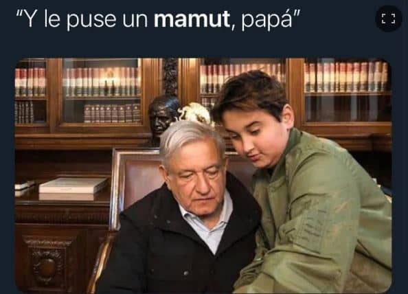 Hijo de AMLO, "Le puse un mamut papá"