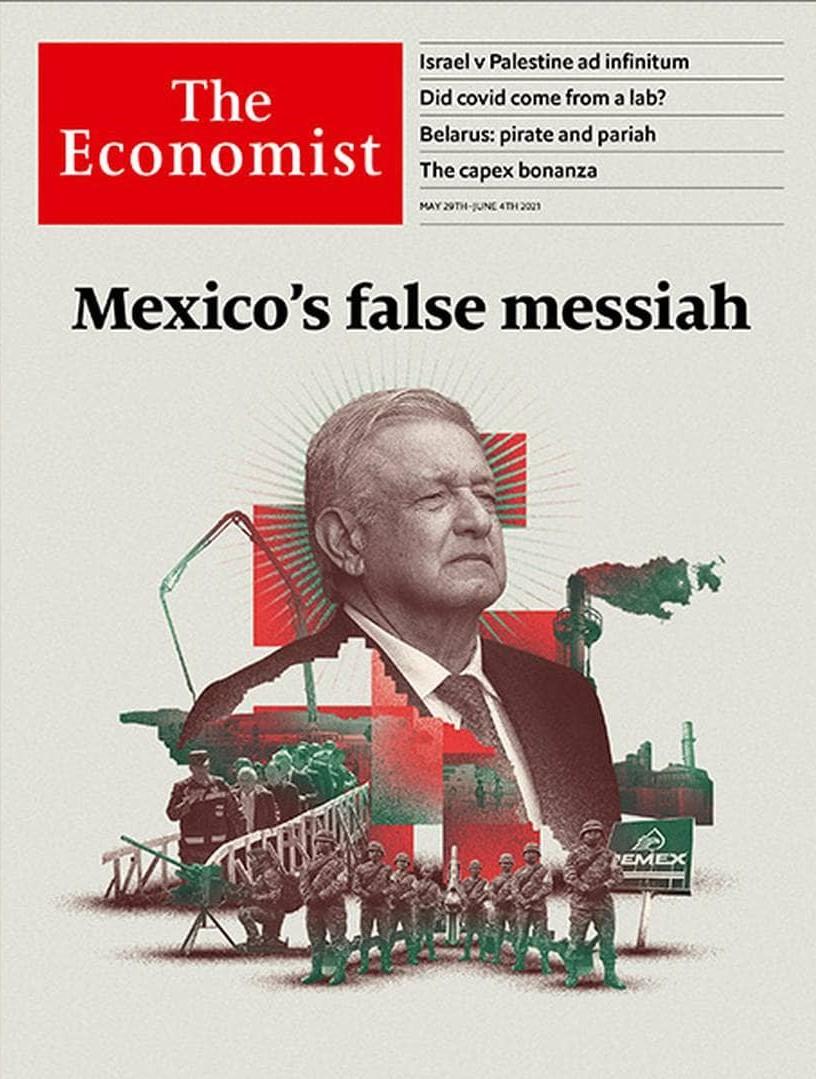 The Economist cataloga a AMLO como "falso Mesías de México".