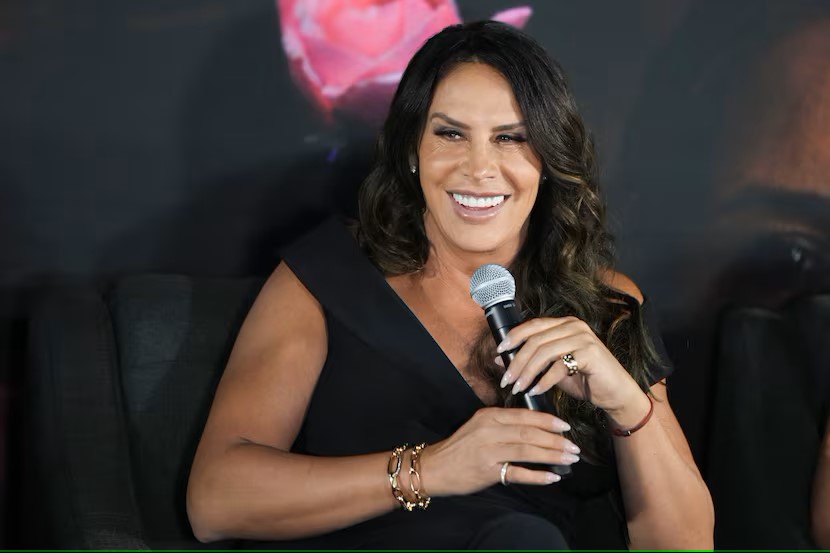 Karla Sofía Gascón en Ciudad de México el 15 de enero de 2025 (AP)