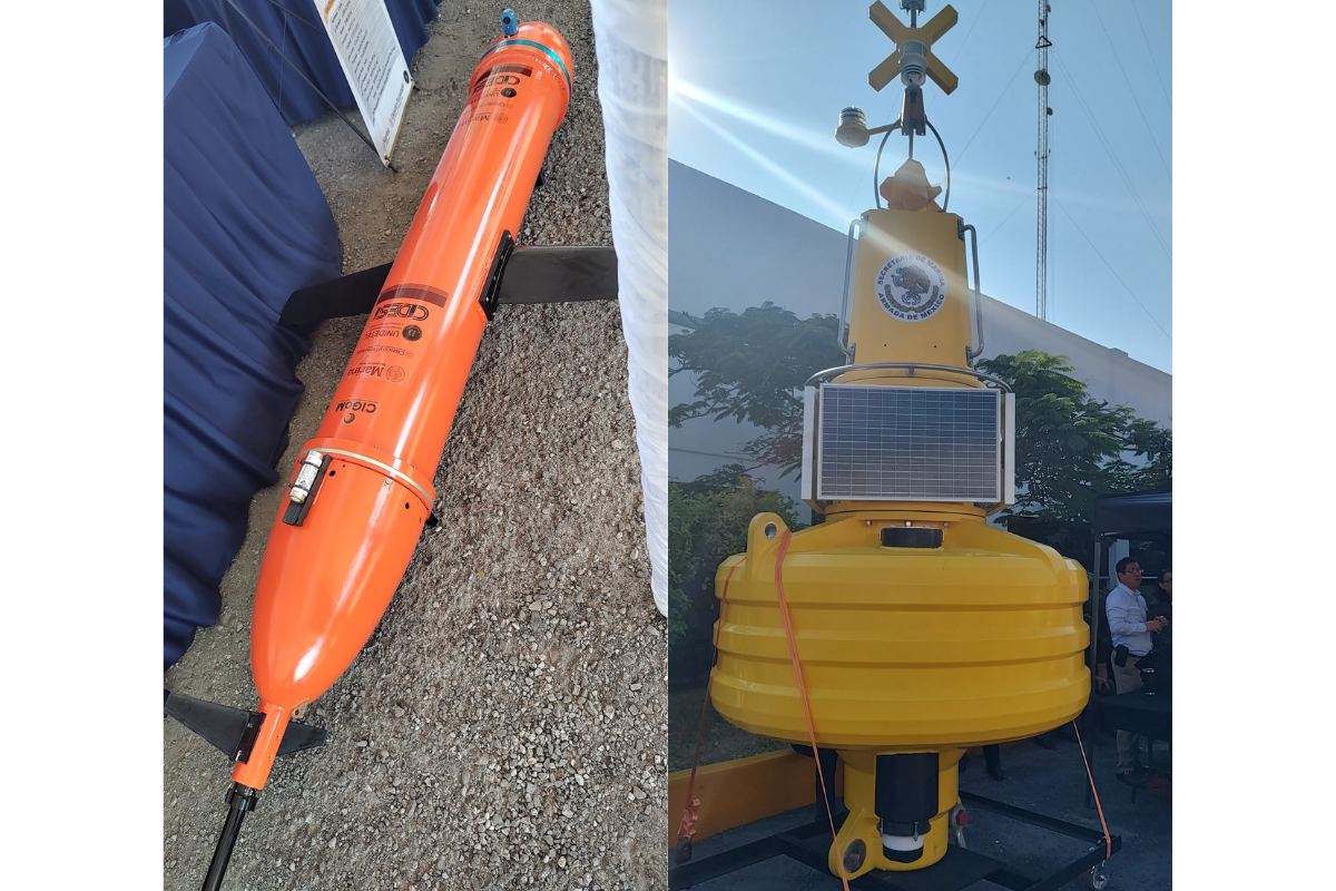 Glider oceonográfico / Boya meteorológica / Javier Carbajal/WIRED en Español Glider oceonográfico / Boya meteorológica / Javier Carbajal/WIRED en Español