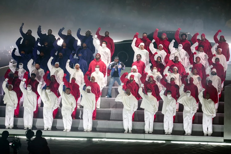 Kendrick Lamar en el Super Bowl LIX. Foto: Christopher Polk/Penske Media