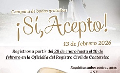 Municipios del surponiente celebrarán bodas colectivas