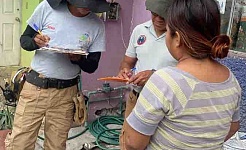 Personal de Protección Civil de Jojutla recorre diversas zonas para notificar a la ciudadanía acerca de algún riesgo.
