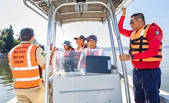 Implementan acciones de seguridad en lago de Tequesquitengo