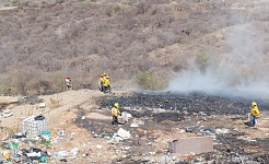 El ejido de Jojutla busca cumplir con la norma para mantener la operación del relleno sanitario, que es una fuente de ingresos para los ejidatarios. El lugar recientemente se incendió.