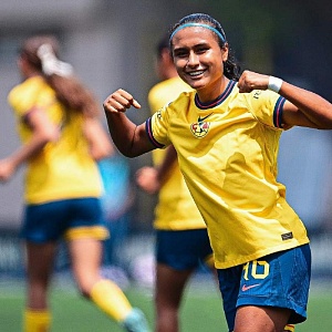 Mia Solymar Flores juega con el América y se perfila para ser la delantera titular de la Selección Femenil Sub-20.