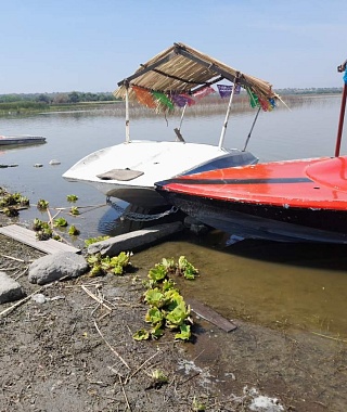 Pescadores de la laguna de Coatetelco manifestaron su confianza en que las lluvias permitirán recuperar el nivel de ese embalse.
