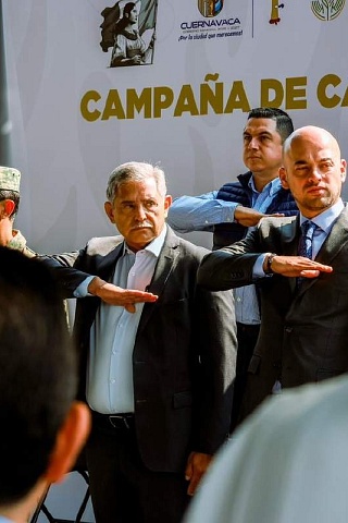 Urióstegui Salgado encabezó el arranque del programa acompañado por Édgar Maldonado, secretario de Gobierno del Ejecutivo estatal. 