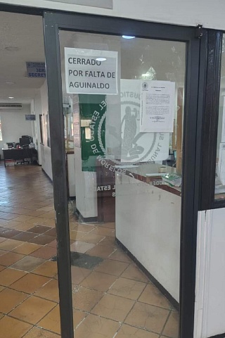 Personal de suspendió labores durante poco menos de una hora.