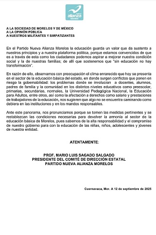 Piden dar solución a adeudos a maestros    