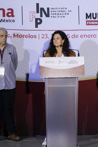 La gobernadora de Morelos, Margarita González Saravia, y la presidenta de Morena, Luisa María Alcalde, encabezaron la apertura del espacio el viernes en Oaxtepec. 