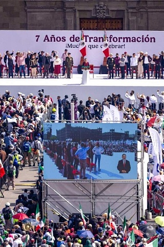 La presidenta manifestó que la nación avanza en justicia y unidad en la “4T”. 