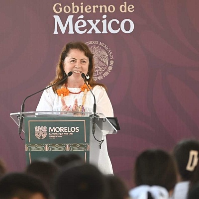 En Ahuehuetzingo, la gobernadora Margarita González Saravia anunció la apertura de cien nuevas Lecherías del Bienestar en localidades con alta marginación. 