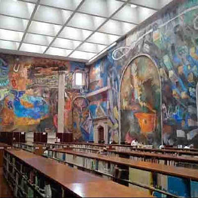 Vlady en su taller de Cuernavaca.