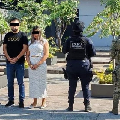 Édgar “N”, “El Conta” o “El Gordo”, y Marissa “N”, “La Contadora”, fueron detenidos en una plaza comercial de Cuernavaca. 