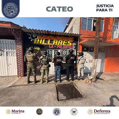 En el operativo interinstitucional participaron la Secretaría de la Defensa Nacional, Marina, Guardia Nacional y la Secretaría de Seguridad y Protección Ciudadana de Morelos.