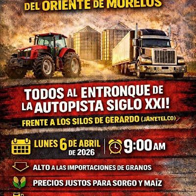 Productores del oriente se suman a paro agrícola y transportista