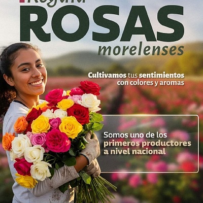 Promueven la rosa morelense para el 14 de febrero 