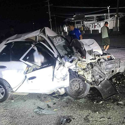 El cuerpo fue sacado con equipo especial.