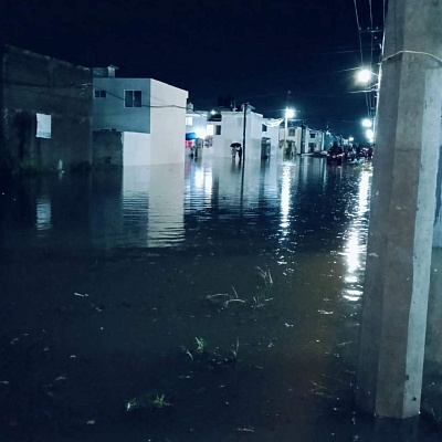Más de diez casas se inundaron en el fraccionamiento 