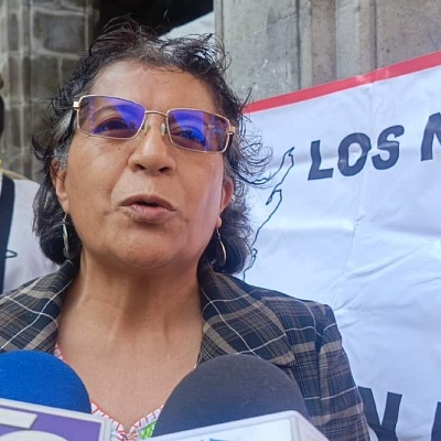 Josefina Martínez Romero, vocera de los docentes inconformes de Morelos.