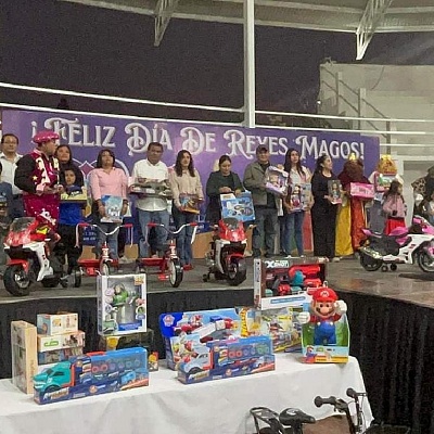Con festival y regalos, celebran Día de Reyes en Yecapixtla