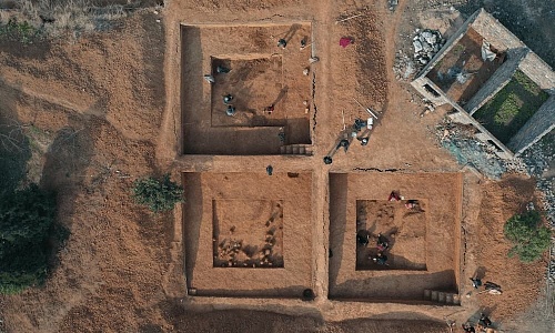 Excavación de Xigou (China). 