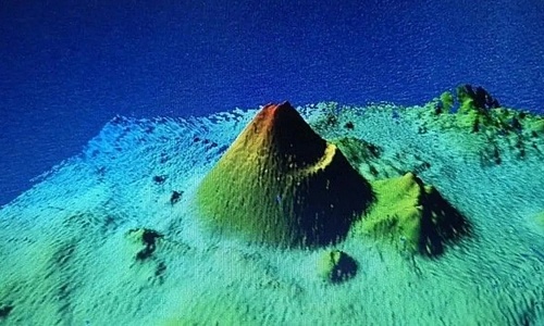 Imagen 3D del volcán de Enmedio