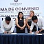 Los alcaldes de ambos municipios encabezaron la firma del convenio.