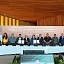 Foto oficial de la firma del Convenio de Coordinación Metropolitana entre el gobierno del estado y seis municipios. 