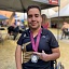 Azariel Valdez Catalán cerró su último año de actividad con medalla de plata en los 50 metros dorso, categoría S3.