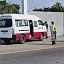 La víctima conducía la combi cuando fue atacada.