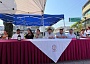Teniendo como fondo el busto de Juárez, las autoridades anunciaron la lista de festejos que se realizarán a partir de este fin de semana.