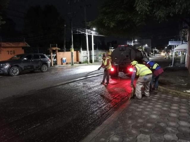 Los trabajos de fresado y tendido de la carpeta asfáltica se realizarán este fin de semana en un horario de las 22:00 horas hasta las 04:00 horas. 