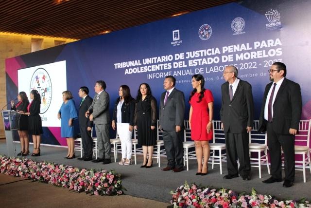 Presenta magistrada presidenta del TUJA informe anual de labores