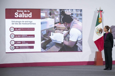 Claudia Sheinbaum coordinó el inicio del programa. 