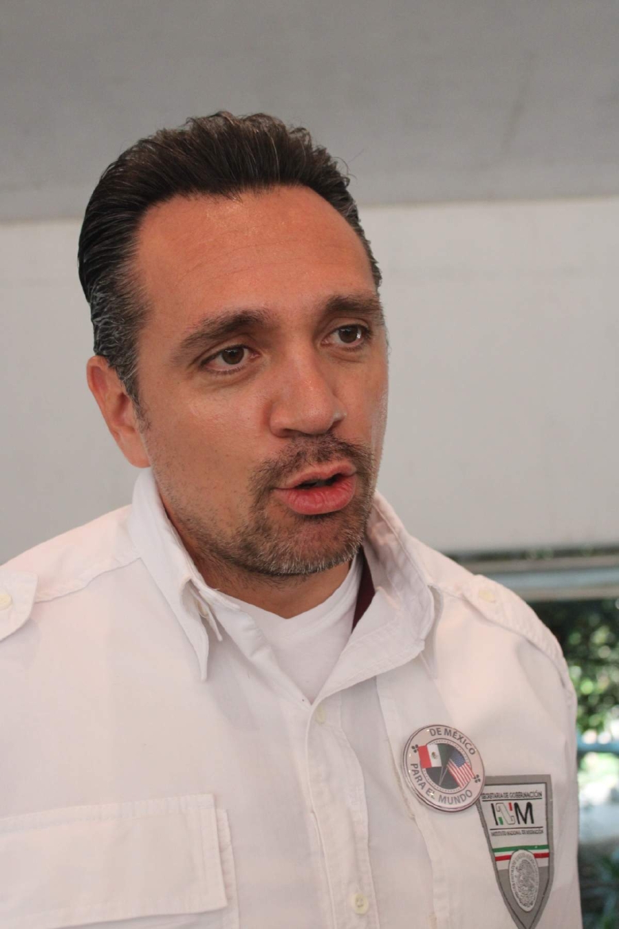 Sergio Martínez Castuera, delegado del INM en Morelos. 