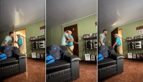 VIDEO | Joven intenta bromear con su abuelo y él termina dándole una gran lección