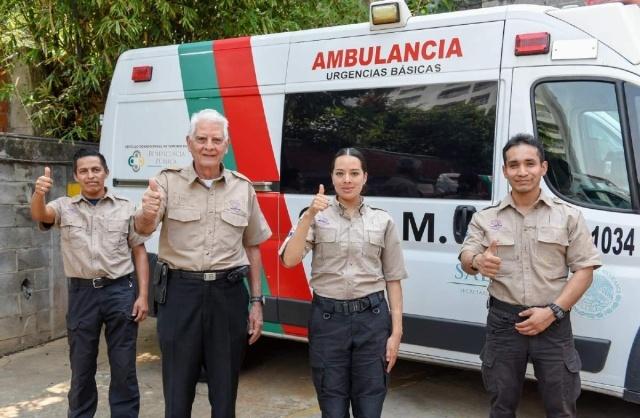 Destaca Cuauhtémoc Blanco Bravo labor y profesionalismo de paramédicas y paramédicos