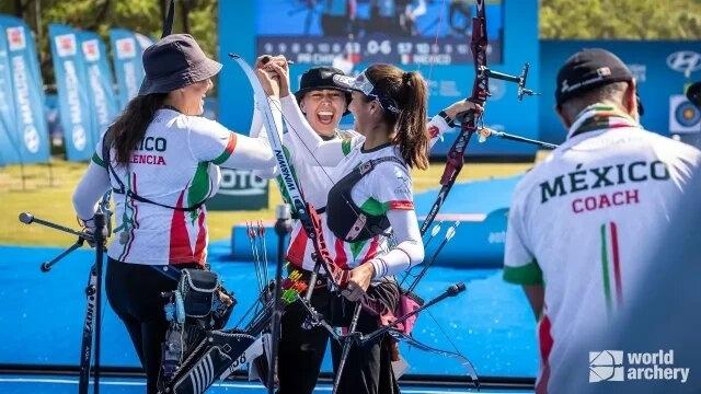 Tiro con arco: México gana el oro en equipos femeninos en la Copa del Mundo